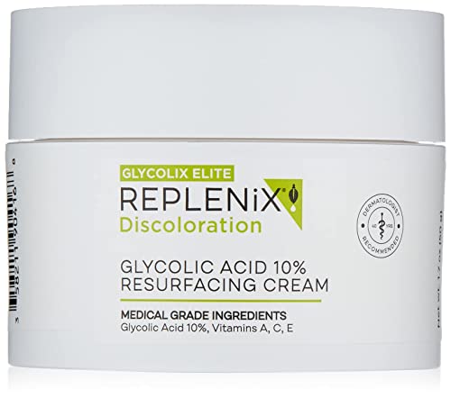 Replenix Glycolic Acid 10% Resurfacing Cream, Hydrating & Lightweight Medical-Grade Exfoliating Face Moisturizer for Skin Discoloration (1.7 oz) Beauty & Personal Care Replenix