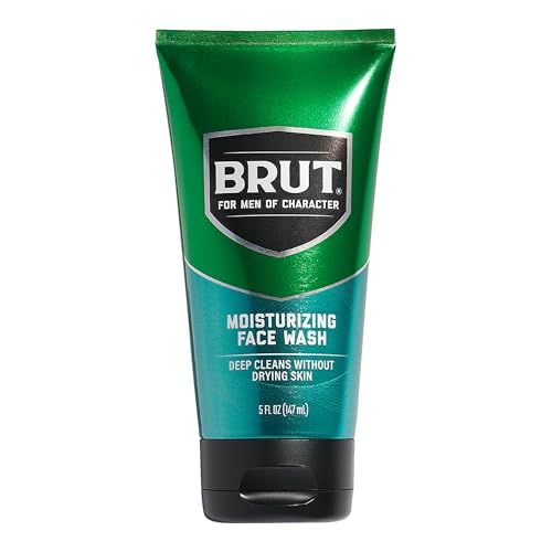 Brut Moisturizing Face Wash - Deep Pore Cleansing and Conditioning Prep for Shaving - Face Cleanser with No Parabens, Phthalates or Dyes - 5 oz Beauty & Personal Care Brut