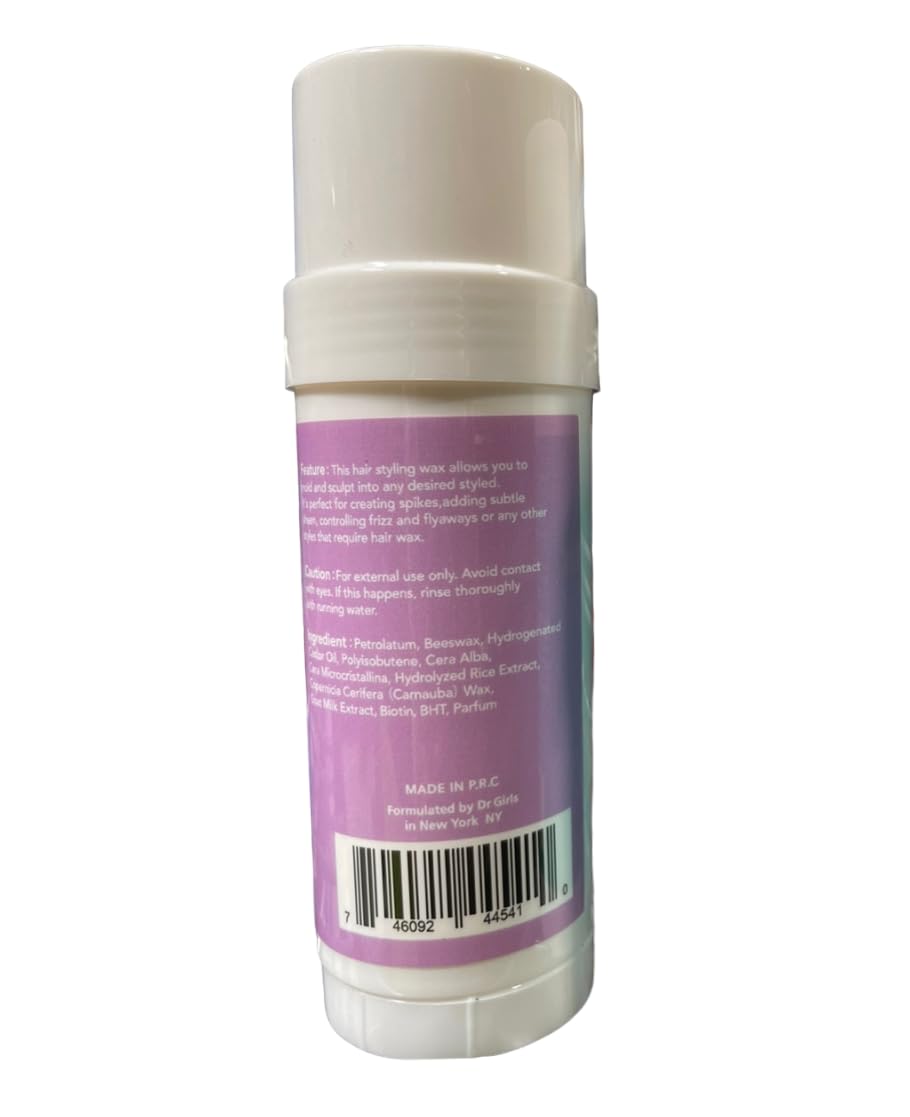 Dr.Girls Rice Water Extra Mega Hold Hair Beeswax Stick 2.11oz/ 60g (Goat Milk) Beauty & Personal Care Dr.Girls