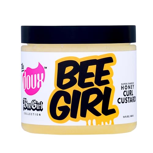 The Doux Curl Cream for Curly Hair with Honey, Aloe & Keratin - Curl Defining Custard for Frizz Control, Moisture & Shine Bee Girl Honey Custard Beauty & Personal Care The Doux