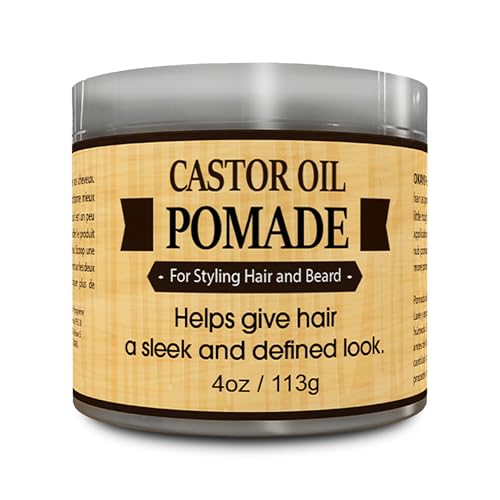 OKAY | Men's Castor Oil Beard and Hair Pomade | For All Hair Types & Textures | All Day Hold | Sleek, Defined Look | Free of Silicone & Paraben, Gray Beauty & Personal Care OKAY