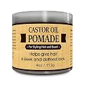 OKAY | Men's Castor Oil Beard and Hair Pomade | For All Hair Types & Textures | All Day Hold | Sleek, Defined Look | Free of Silicone & Paraben, Gray Beauty & Personal Care OKAY