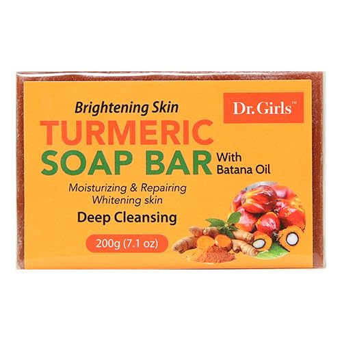 Dr.Girls Turmeric Deep Cleansing Soap Bar 7.1oz/ 200g (Batana Oil) Beauty & Personal Care Dr.Girls