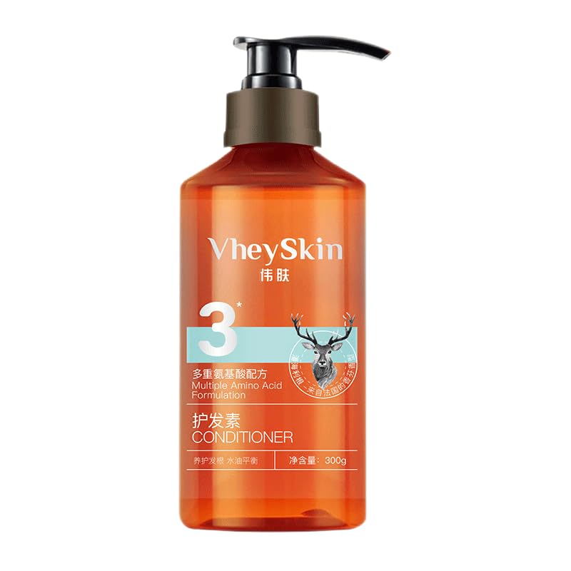 VheySkin Multiple Amino Acid Formulation Shampoo and Conditioner Set, Zero Silicone Oil, Panhailigen Fragrance, 300ml Each Beauty & Personal Care VheySkin