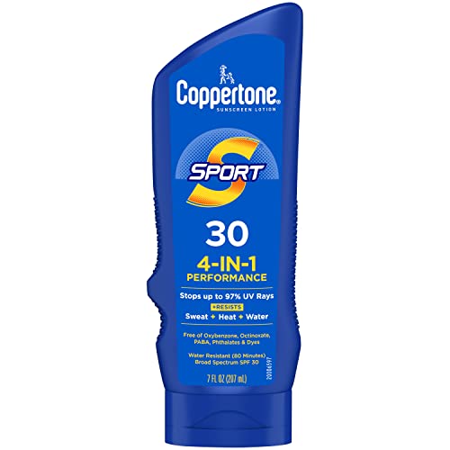 Coppertone SPORT Sunscreen SPF 30 Lotion, Water Resistant Sunscreen, Body Sunscreen Lotion, 7 Fl Oz Beauty & Personal Care Coppertone