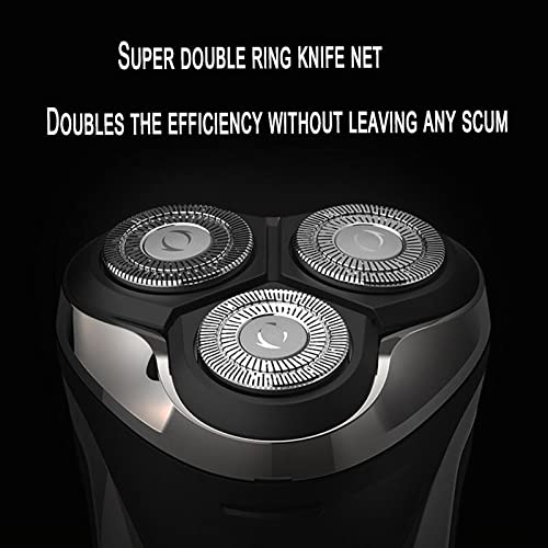 Head Shavers for Bald Men, Waterproof face grooming electric shaver men powerful rotary male wet dry face electric razor men rechargeable beard Beauty and Personal Care Mecuricy