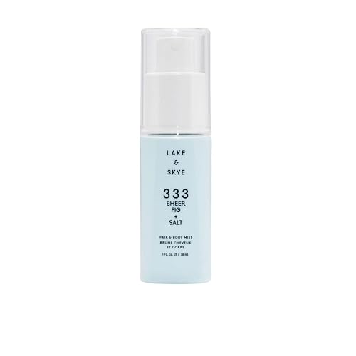 Lake & Skye 333 Sheer Fig + Salt Hair & Body Mini Mist - Travel Size, Hydrating, Fruity, Woody - 1 fl oz Beauty & Personal Care Lake & Skye