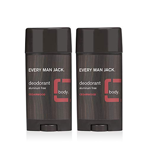 Every Man Jack Mens Cedarwood Deodorant - Stay Fresh Safely with Aluminum Free Mens Deodorant - Odor Crushing, Long Lasting, Plant-Based, and No Beauty and Personal Care Every Man Jack