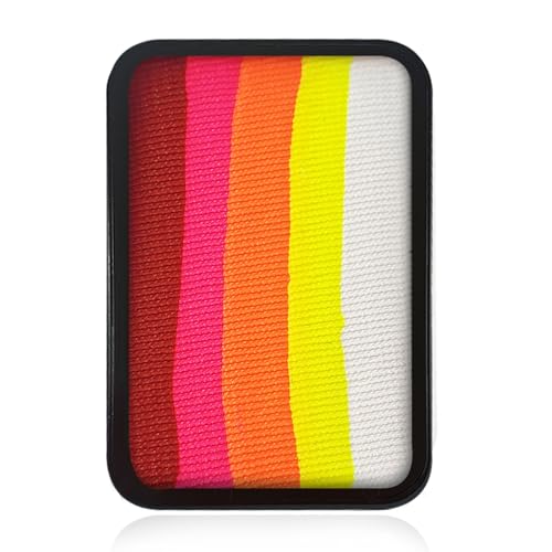 Kraze FX Face Paint Palette Refill - Burning Heart (10 gm), Professional 1-Stroke Split Cake, Hypoallergenic, Non-Toxic, Water Activated Halloween Beauty & Personal Care Kraze FX