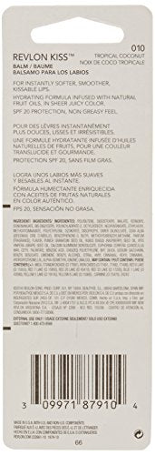 Revlon Kiss Balm Spf20 010 Tropical Coconut 2.6g Beauty & Personal Care REVLON