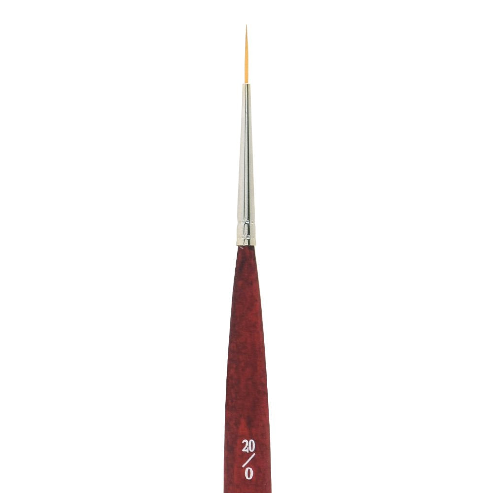 Princeton Velvetouch Mini Liner Brush, Synthetic, Short Handle, Size 20/0 inch, 1 Count