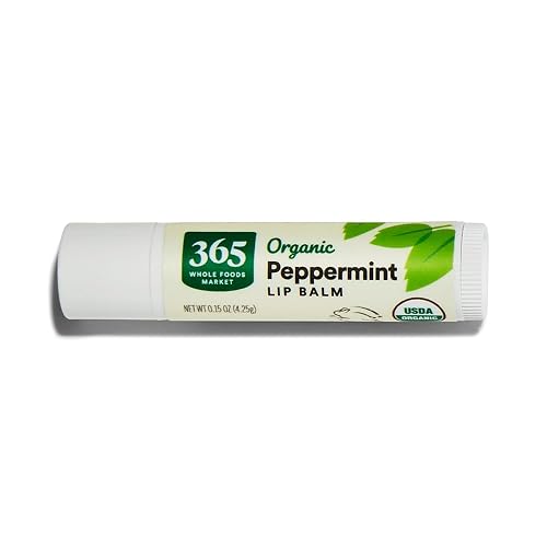365 by Whole Foods Market, Organic Lip Balm, Peppermint, 0.15 Ounce Beauty & Personal Care 365 by Whole Foods Market