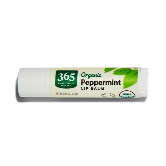 365 by Whole Foods Market, Organic Lip Balm, Peppermint, 0.15 Ounce Beauty & Personal Care 365 by Whole Foods Market
