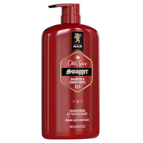 Old Spice Swagger 2-in-1 Shampoo & Conditioner for Men, Cedarwood Lime Scent, Barbershop Quality Hair Care, 29.2 fl oz Each, Twin Pack Beauty & Personal Care Old Spice