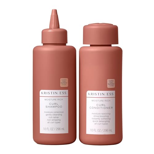 Kristin Ess Hair Curl Shea Butter Shampoo and Conditioner Set for Curly Hair Bounce + Shine - Anti Frizz Moisture + Deep - Clean + Vegan Product Beauty & Personal Care Kristin Ess