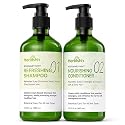 Herbishh Rosemary Mint Shampoo & Conditioner Set (16.23 fl. oz Each), Clarifying Shampoo for Oily Hair, Helps Remove Oil & Residue, Nourish Smooth Beauty & Personal Care Herbishh