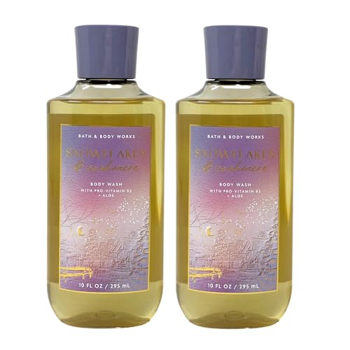 Bath & Body Works Shower Gel, Gift Set of 2, 10oz Each (Snowflakes Cashmere) Beauty & Personal Care Bath & Body Works