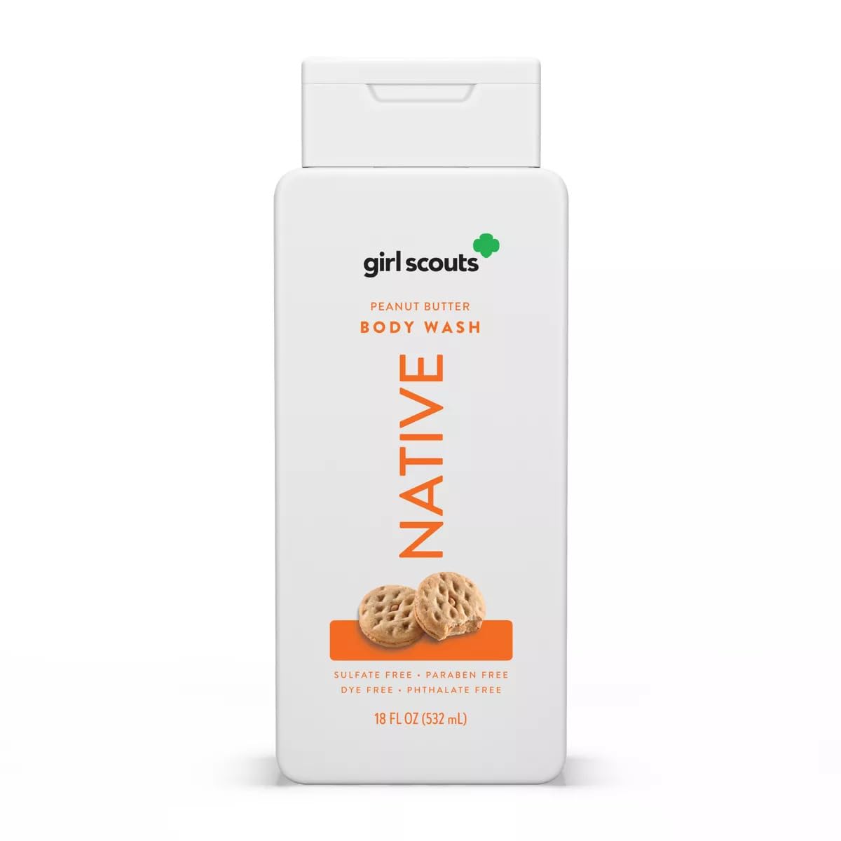 Native - Limited Edition Girl Scouts Cookies, Peanut Butter Body Wash, 18 oz Beauty & Personal Care Native