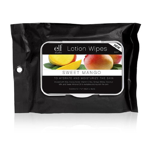 e.l.f. Lotion Wipes, Sweet Mango, 15 Count Beauty & Personal Care e.l.f. cosmetics