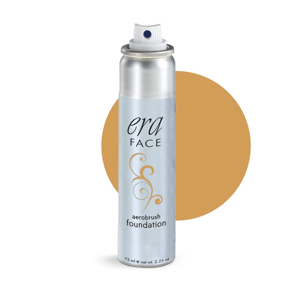 ERA Face spray makeup (Y7 Carmel, 2.25 oz) - airbrush foundation, everyday, buildable, professional spray on cosmetics by Era Beauty Beauty & Personal Care ERA Beauty