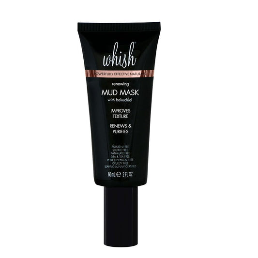 Whish Mud Mask with Bakuchiol - Natural Retinol Alternative Clay Mask - Pore Minimizing & Acne Treatment for Oily, Dry Skin - Hydrating Skincare Mask Beauty & Personal Care Whish