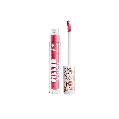 NYX PROFESSIONAL MAKEUP Filler Instinct Plumping Lip Polish, Lip Plumper Gloss - Major Mouthage (Plum Rose Gold) Beauty & Personal Care NYX PROFESSIONAL MAKEUP