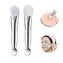 Face Mask Brush 2Pcs, Jrsoul He Face Mask Applicator Double-Ended, Suitable For Mud, Clay, Charcoal Mix Mask, Soft Makeup Beauty Brush Tool Beauty & Personal Care Jrsoul He