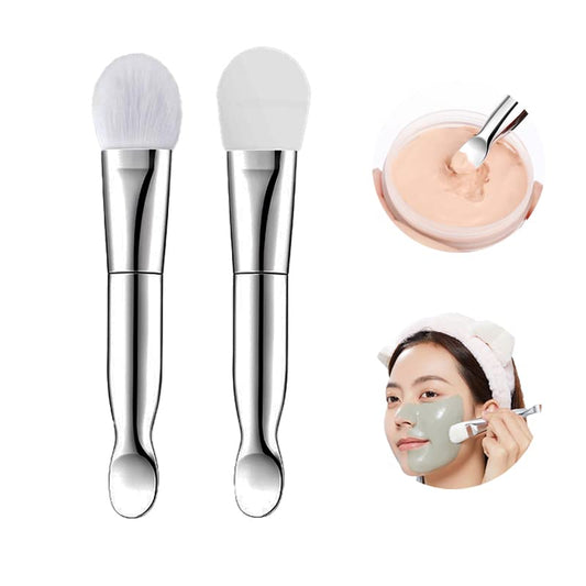Face Mask Brush 2Pcs, Jrsoul He Face Mask Applicator Double-Ended, Suitable For Mud, Clay, Charcoal Mix Mask, Soft Makeup Beauty Brush Tool Beauty & Personal Care Jrsoul He