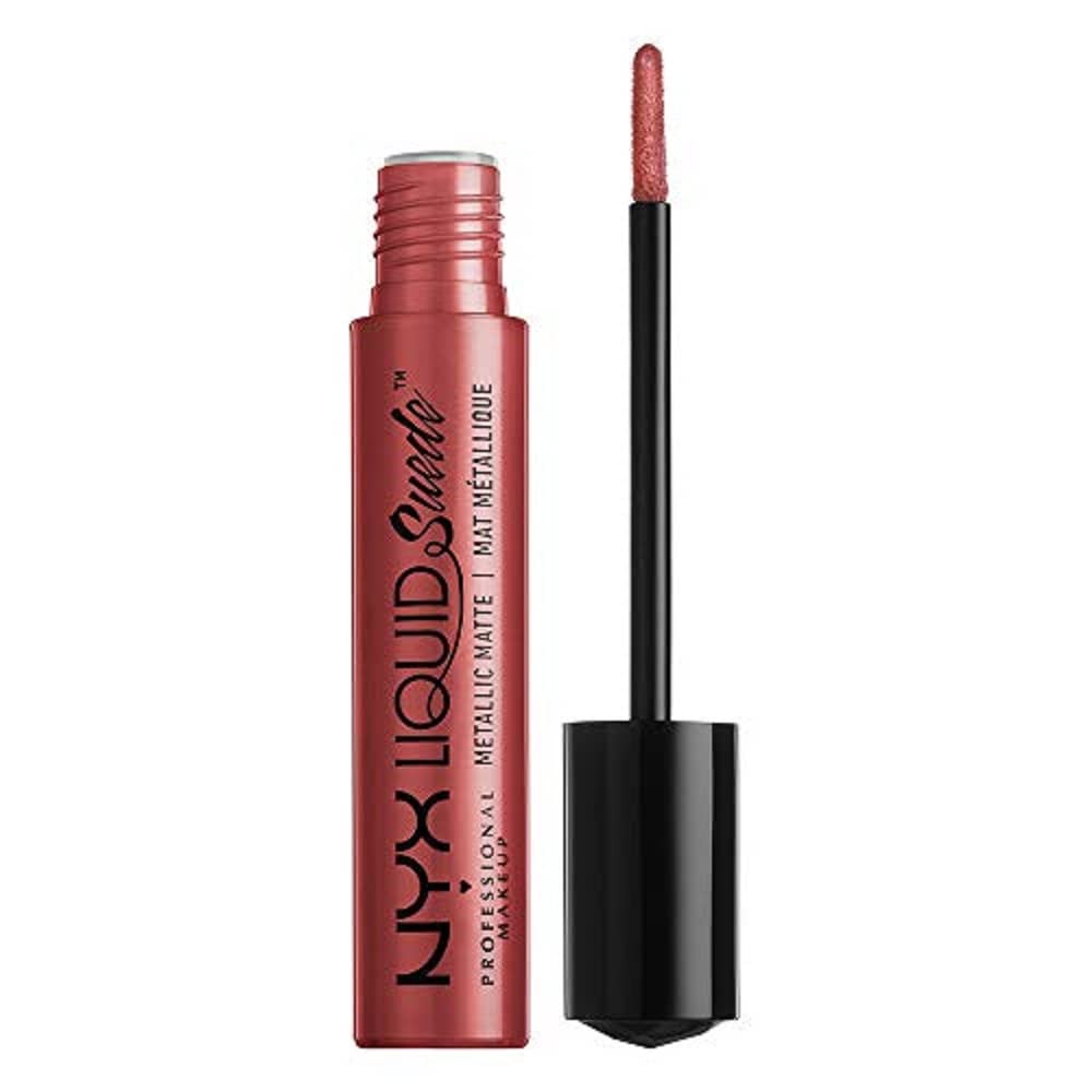 NYX PROFESSIONAL MAKEUP Liquid Suede Metallic Matte Lipstick - Bella (Deep Reddish Copper) Beauty & Personal Care NYX PROFESSIONAL MAKEUP