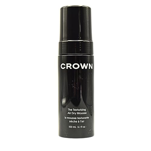 CROWN AFFAIR The Texturizing Air Dry Hair Mousse, Weightless Foam for Waves, Volume & Definition, Curl Enhancing & Non-Crunchy, 5.1 oz / 150 mL Beauty & Personal Care CROWN AFFAIR