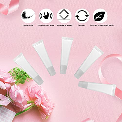 Ewanda store 50PCS 10ml Empty Lip Gloss Balm Tubes Lip Gloss Containers Cute Lipgloss Supplies Squeeze Tubes with Bevel Stoppers Beauty & Personal Care Ewanda store