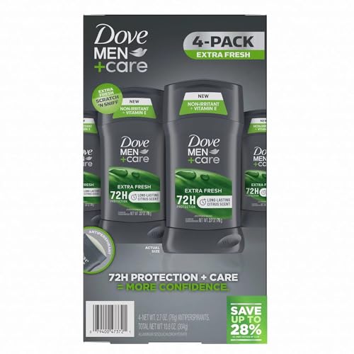 Dove Men+Care Antiperspirant Deodorant, Extra Fresh, 2.7 Ounce (Pack of 4) Beauty and Personal Care Dove
