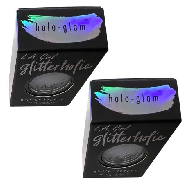 Pack of 2 L.A. Girl Glitterholic Glitter Topper, Holo-Glam GGP451 Beauty & Personal Care L.A. Girl