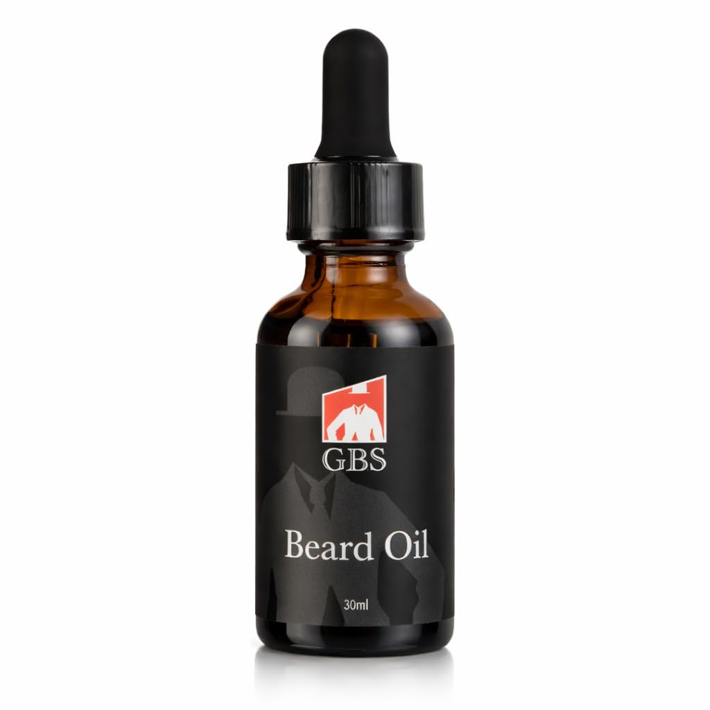 G.B.S Men’s Beard Oil with Glass Dropper - Natural Conditioning Oil for Softening & Moisturizing (1 oz) Beauty and Personal Care G.B.S
