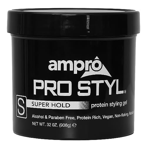 AmPro Pro Styl Styling Gel - Protects and Strengthens Your Strands - Non-Flaking, Alcohol Free, Vegan Formula - Flexible, Touchable Hold for All Hair Beauty & Personal Care AmPro