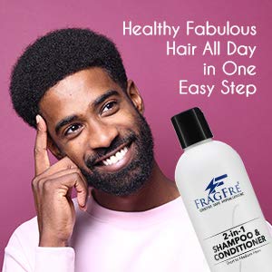 FRAGFRE 2 in 1 Shampoo and Conditioner 12 oz - Fragrance Free Conditioning Shampoo for Short to Medium Hairs - Color Safe Wash and Go - Sulfate Free Beauty & Personal Care FRAGFRE