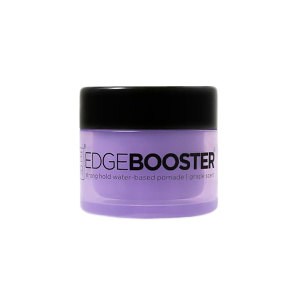 Style Factor EDGEBOOSTER Strong Hold Water-Based Pomade 0.85 Oz Mini Travel Size (0.85 Fl Oz (Pack of 1), Grape) Beauty & Personal Care Style Factor
