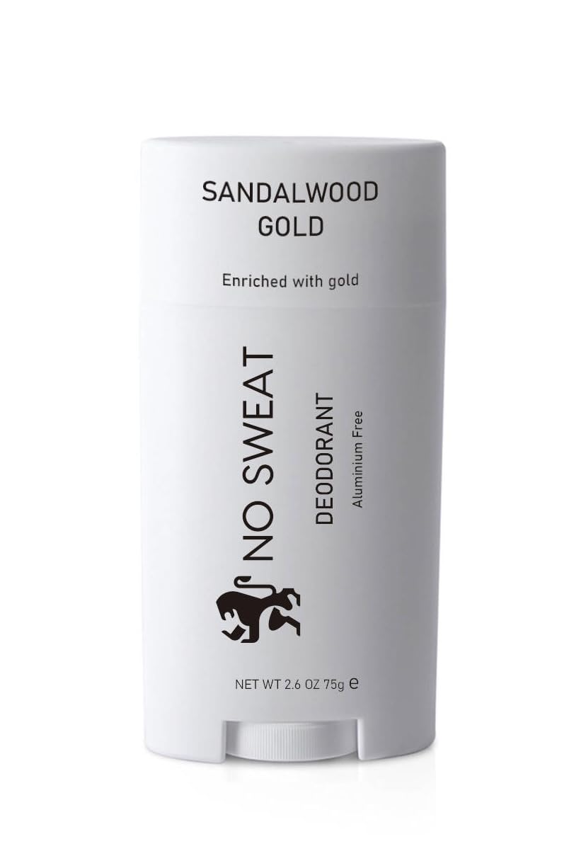 Aluminium Free Stick Deodorant - Sandalwood Scent - Vegan - Sandalwood Gold - By No Sweat Beauty and Personal Care No Sweat