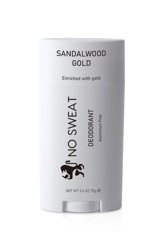 Aluminium Free Stick Deodorant - Sandalwood Scent - Vegan - Sandalwood Gold - By No Sweat Beauty and Personal Care No Sweat