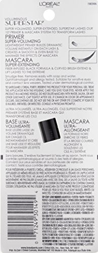 L'Oreal Paris Cosmetics Voluminous Superstar Mascara, Washable, Blackest Black, 0.41 Fl. Oz, 1 Count Beauty & Personal Care L'Oreal Paris