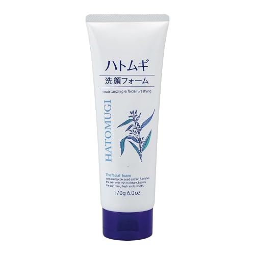 TokyoSuperSale Hatomugi Face Wash Foam 170 g/6.0 oz, Kumano Yushi, Reihaku, Made in Japan Beauty & Personal Care TokyoSuperSale