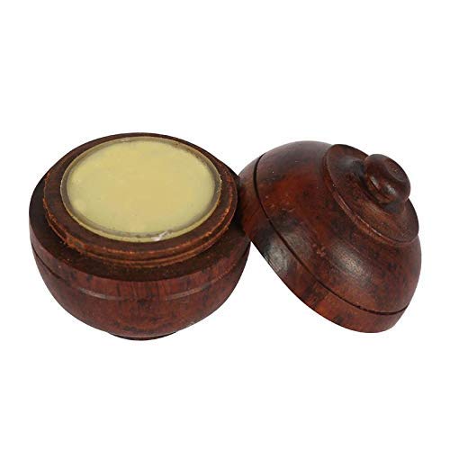 Lasa Aromatics Lavender Natural Solid Perfume Body Musk In Wooden Jar 6gm Beauty & Personal Care Lasa Aromatics