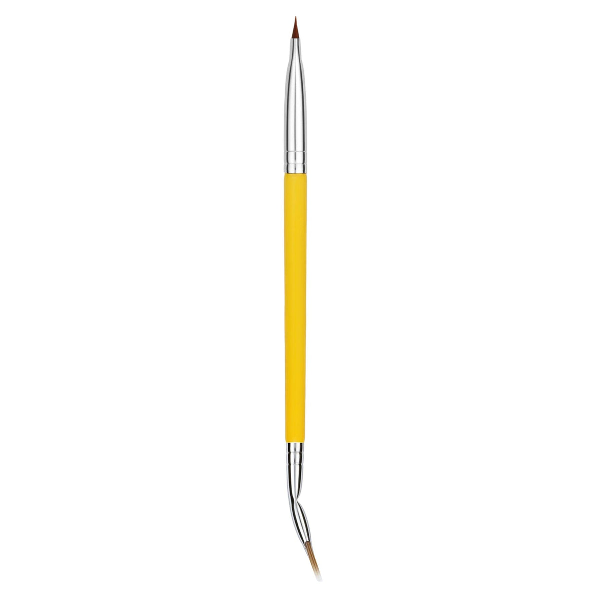 Bdellium Tools Professional Makeup Brush - Studio Series 727 Double-Ended Bent Lash Fan/Flat Definer - With All-Vegan Synthetic Fibers, For Clean