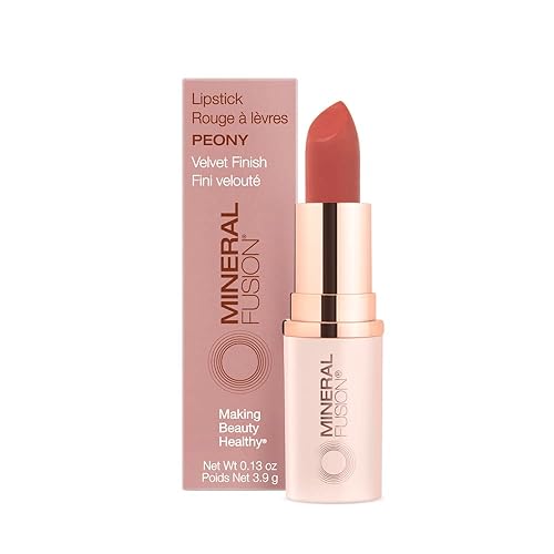 Mineral Fusion Lipstick, Peony, .14 Ounce Beauty & Personal Care Mineral Fusion