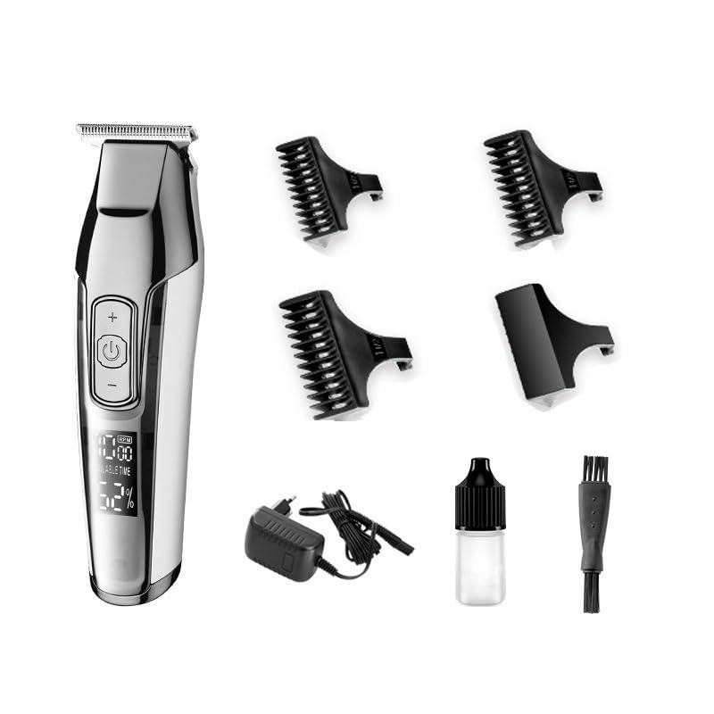 NSUQOA JSEIAJB Silent Noise Reduction LED Power Digital Display Charging Engraving Electric Scissors Beauty and Personal Care NSUQOA