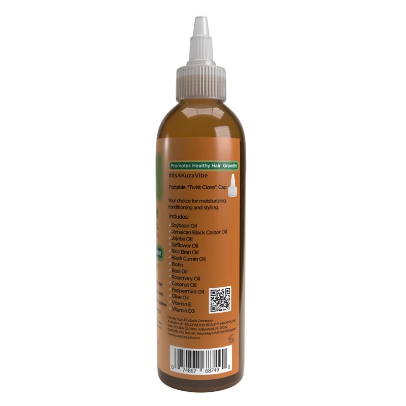 Premium Growth Oil W/Black Cumin & Rosemary 4 Oz. (Pack Of 2) Beauty & Personal Care Kuza