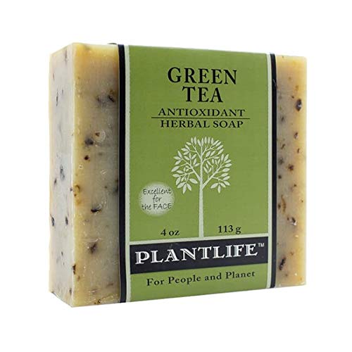 Plantlife Green Tea Bar Soap - Moisturizing and Soothing Soap for Your Skin - Hand Crafted Using Plant-Based Ingredients - Made in California 4oz Bar Beauty & Personal Care Plantlife