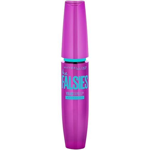 Maybelline Volum' Express The Falsies Waterproof Mascara, Volumizing and Separating Make Up Formula, Blackest Black, 1 Count Beauty & Personal Care MAYBELLINE