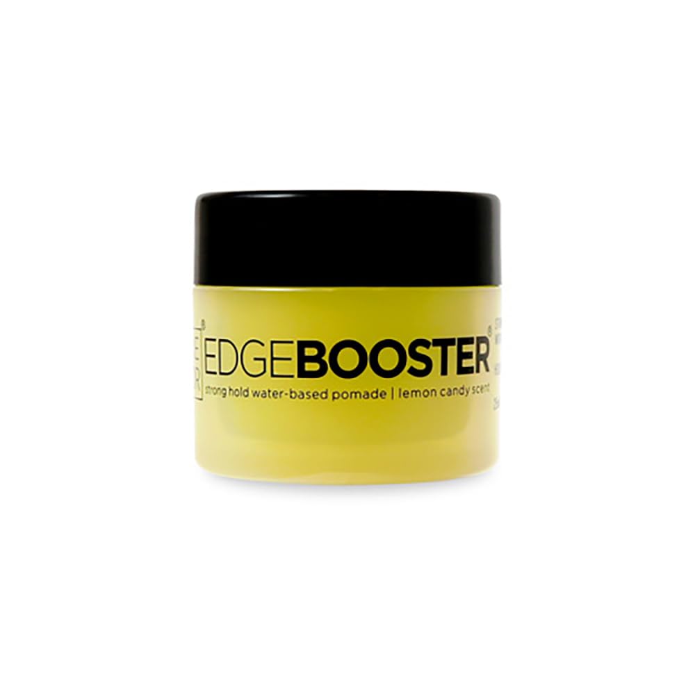 Style Factor EDGEBOOSTER Strong Hold Water-Based Pomade 0.85 Oz Mini Travel Size (0.85 Fl Oz (Pack of 1), Lemon Candy) Beauty & Personal Care Style Factor