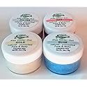 Elegant Minerals Natural Unscented Aloe Glitter Gel - Set of 4 - Silver Blue Red & Gold Beauty & Personal Care Elegant Minerals